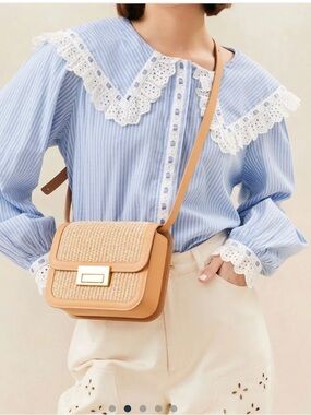 LOEFFLER RANDALL
Desi Straw Crossbody Bag